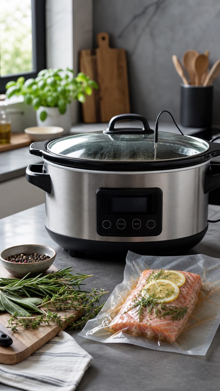 Slow cooker digitale con sonda e cottura sous-vide